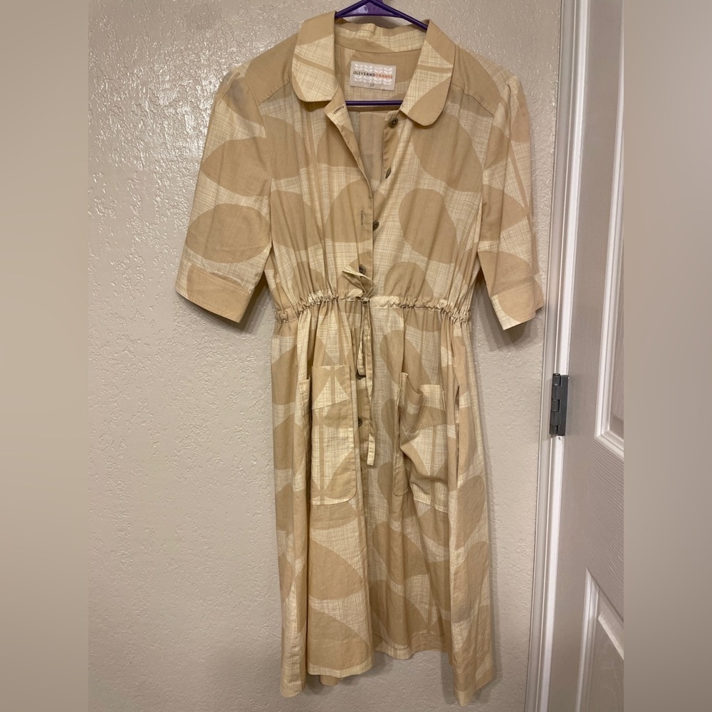 Olive and Orange Beach Caftan Lagenlook Lagum Mumu Swim Cover 10